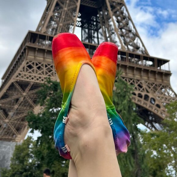 Gaynor Minden Rainbow Pointe Shoes - Picture 1 of 6